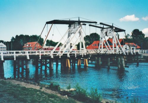 Klappbrücke im Greifswalder Stadtteil Wieck